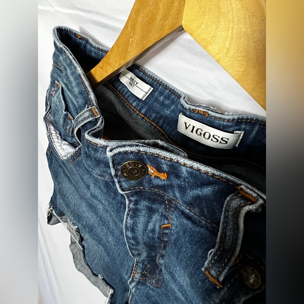 Vigoss Women’s Stretch Distressed Denim Shorts